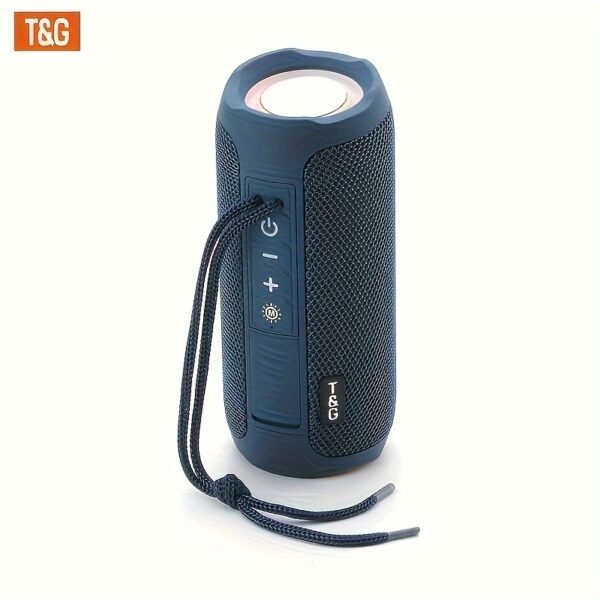 Altavoz Inalámbrico Portátil T&G con LED - Inalámbrico, Audio de Alta Resolución, Recargable por USB, Impermeable, Compatible con Teléfonos Móviles, Tabletas, Computadoras y TV - Imagen 14