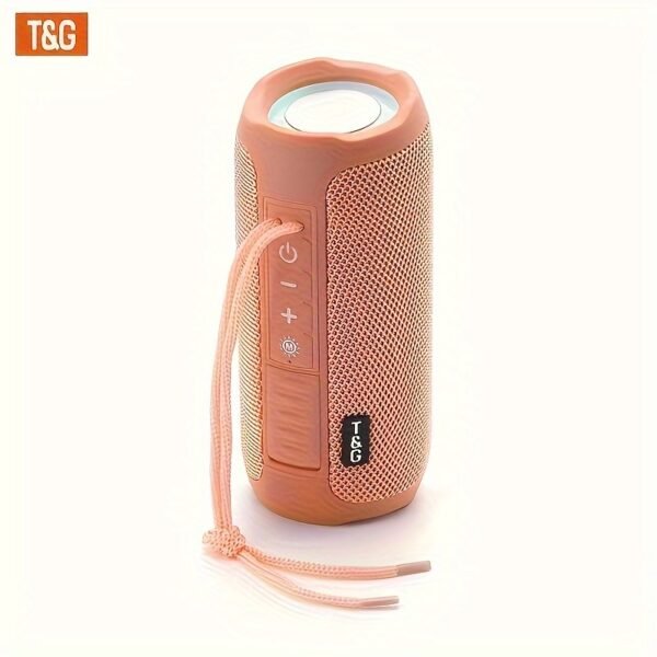 Altavoz Inalámbrico Portátil T&G con LED - Inalámbrico, Audio de Alta Resolución, Recargable por USB, Impermeable, Compatible con Teléfonos Móviles, Tabletas, Computadoras y TV - Imagen 12